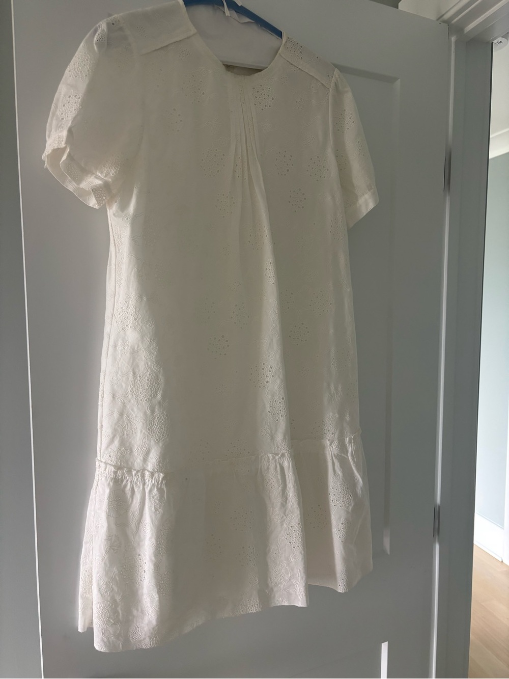 Coach White Eyelet Mini Dress